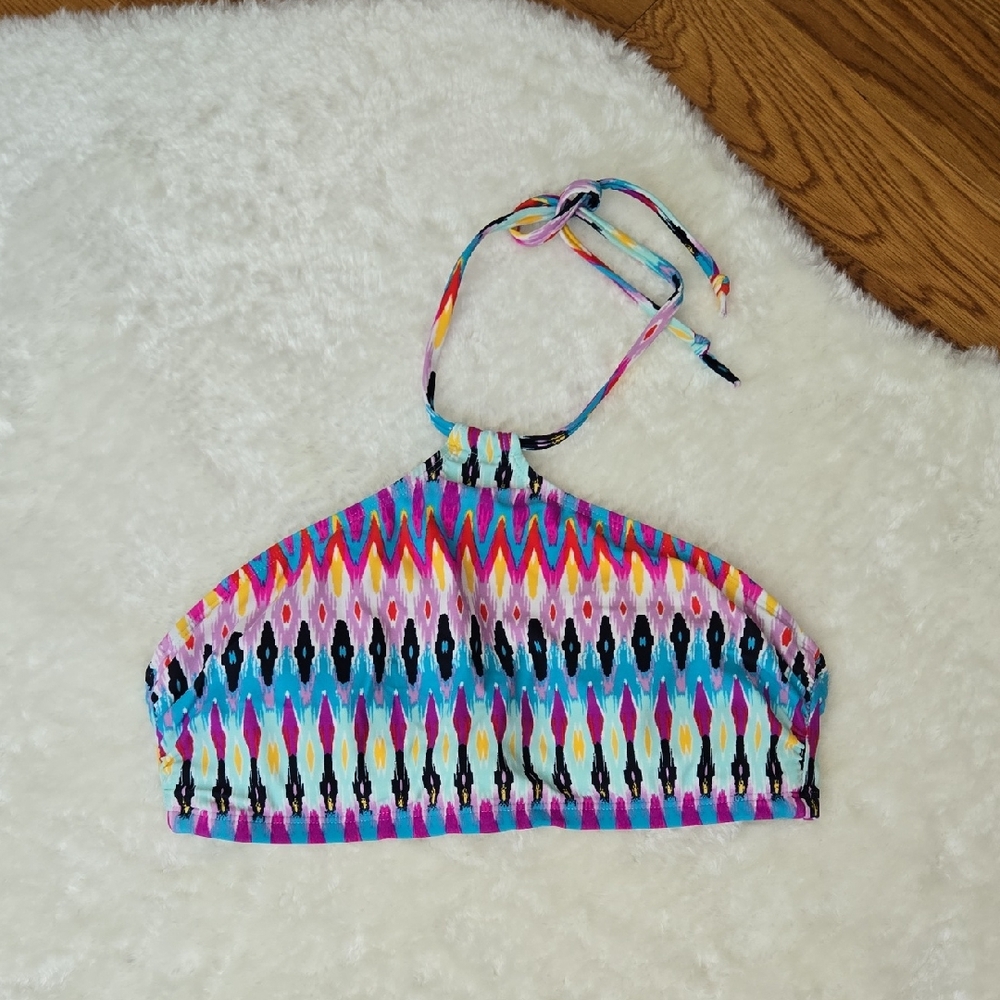 Athleta Blue/Pink Bikini Top, Womens Medium, Great Condition